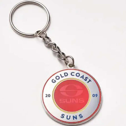 Gold Coast Suns Round Keyring