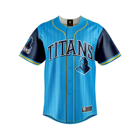 Load image into Gallery viewer, Gold Coast Titans &amp;quot;Slugger&amp;quot; Baseball Shirt Adult
