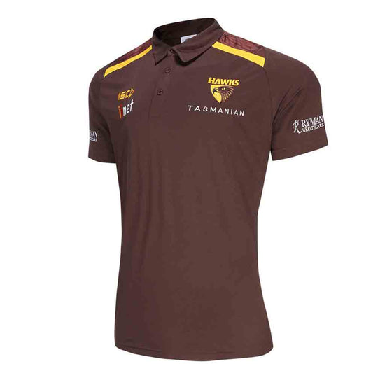 Hawthorn Hawks 2024 Polo Adult - Brown