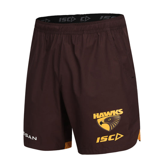 Hawthorn Hawks 2024 Training Shorts Adult - Brown