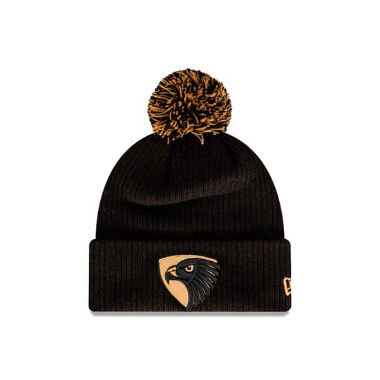 Hawthorn Hawks Black Wheat Beanie