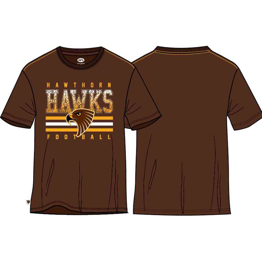 Load image into Gallery viewer, Hawthorn Hawks Sketch Tee Youth

