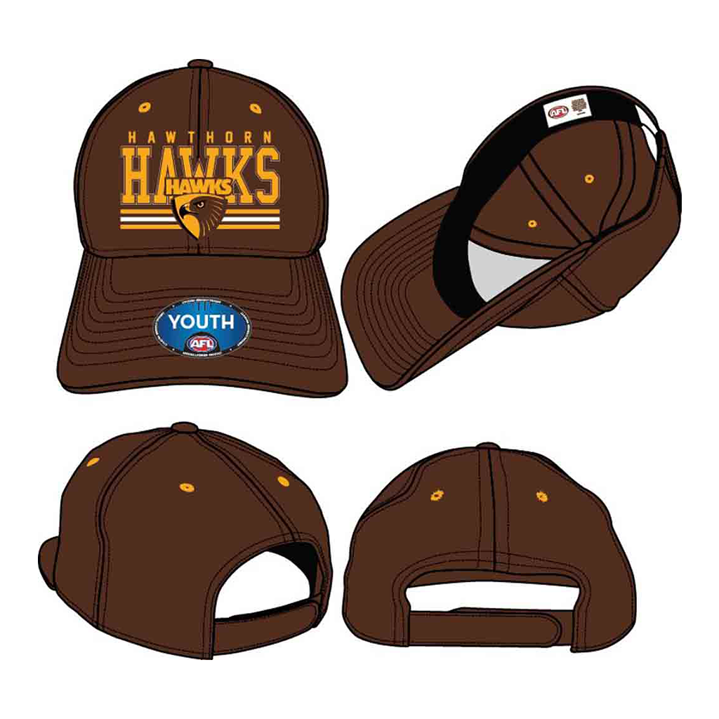 Hawthorn Hawks Wordmark Cap Youth