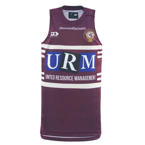 Manly Sea Eagles 2026 Training Singlet Maroon