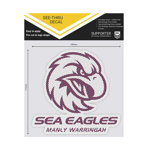 Manly Sea Eagles See-Thru Decal