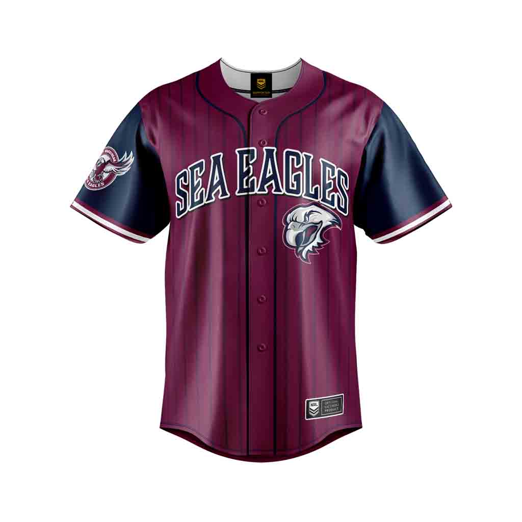 Manly Sea Eagles "Slugger" Baseball Shirt Adult