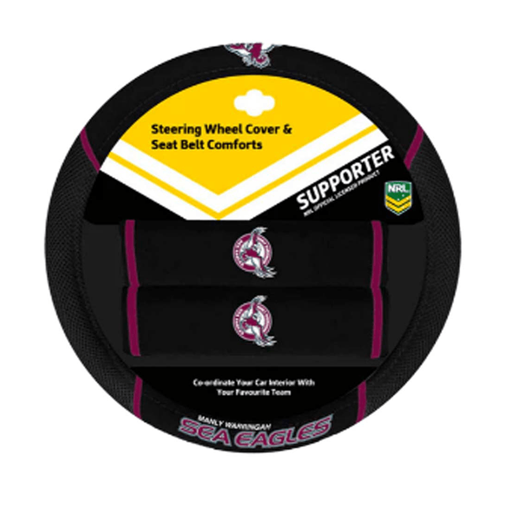 Load image into Gallery viewer, Manly Sea Eagles Steering Wheel Cover
