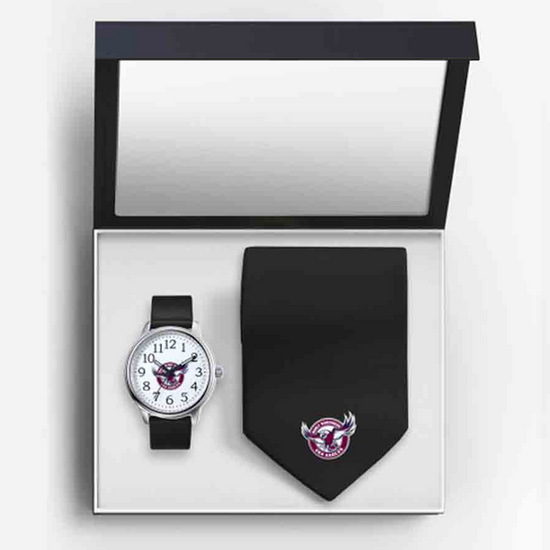 Manly Sea Eagles Watch & Tie Gift Set