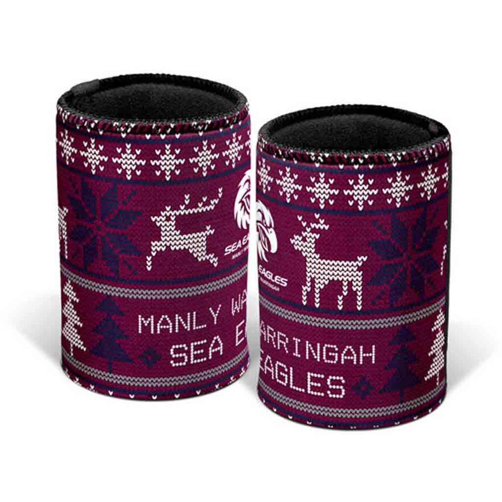 Manly Sea Eagles Xmas Can Cooler