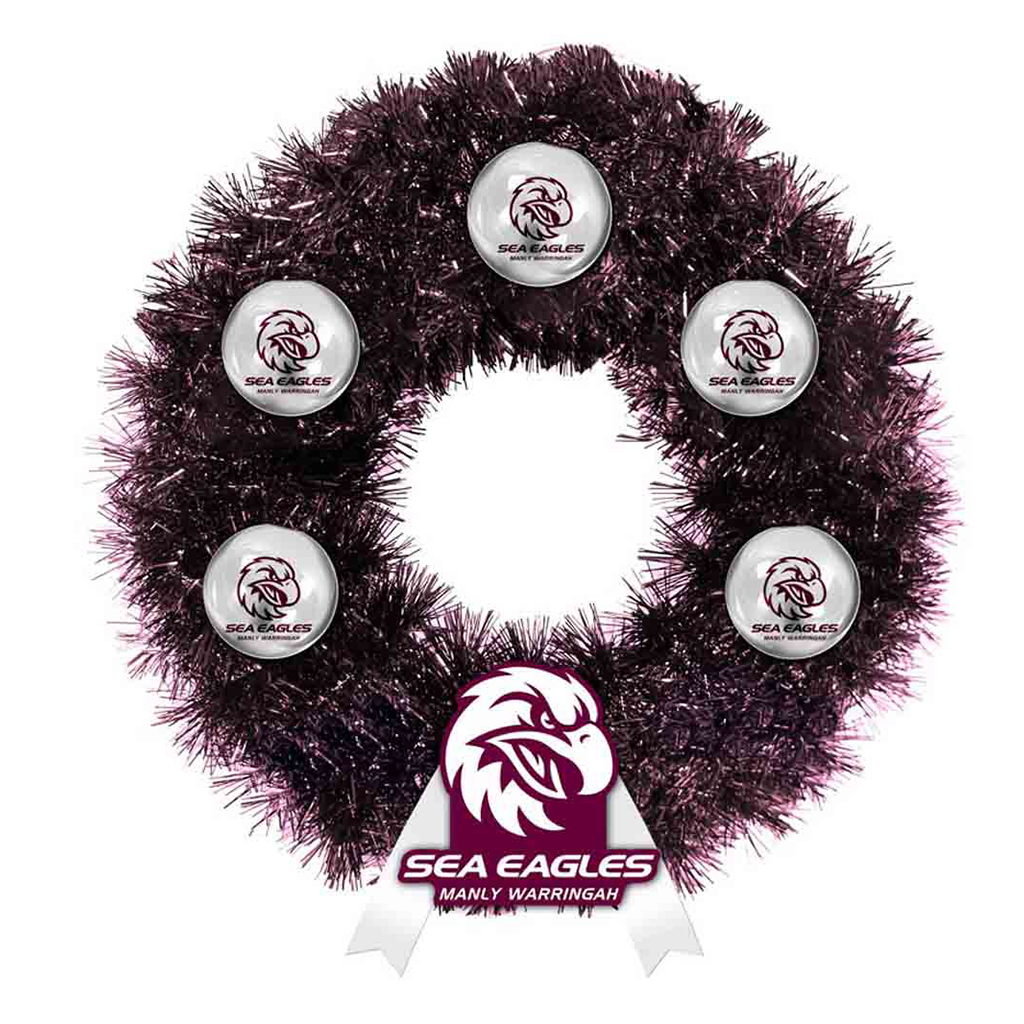 Manly Sea Eagles Xmas Wreath