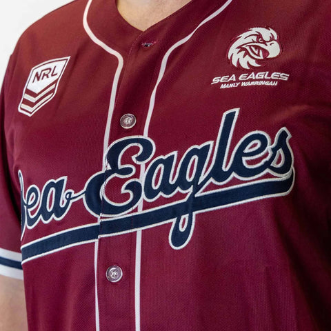 Manly Sea Eagles 'Homer' Baseball Shirt Adult