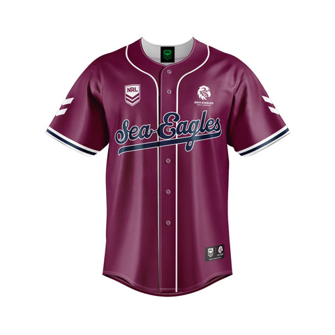 Manly Sea Eagles 'Homer' Baseball Shirt Adult