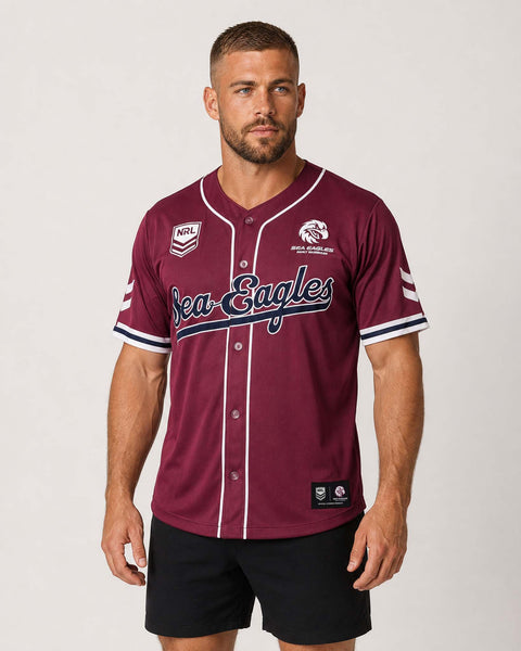 Manly Sea Eagles 'Homer' Baseball Shirt Adult