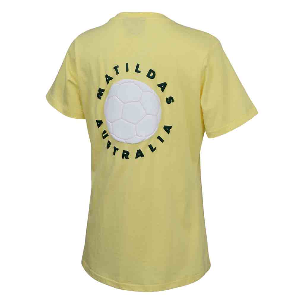 Matildas Gold Puff Print Tee Ladies Jerseys Megastore