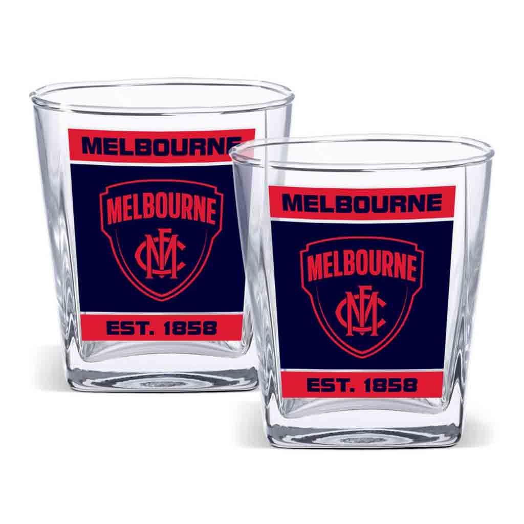 Load image into Gallery viewer, Melbourne Demons 2-Pack Spirit Glasses
