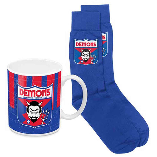 Melbourne Demons Heritage Mug and Sock Set