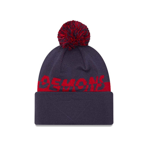 Melbourne Demons Split Script Beanie