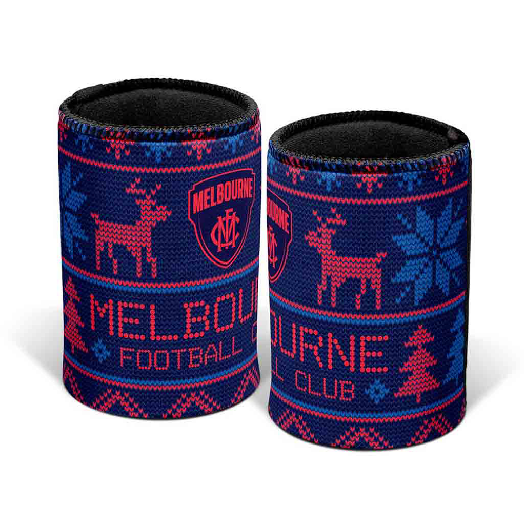 Load image into Gallery viewer, Melbourne Demons Xmas Can Cooler
