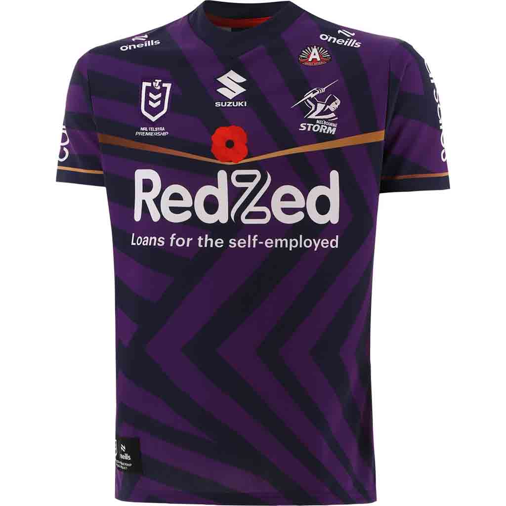 Melbourne Storm 2025 ANZAC Round Jersey Adult Jerseys Megastore