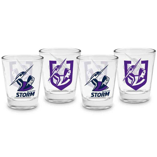 Melbourne Storm 4-Pack Shot Glasses