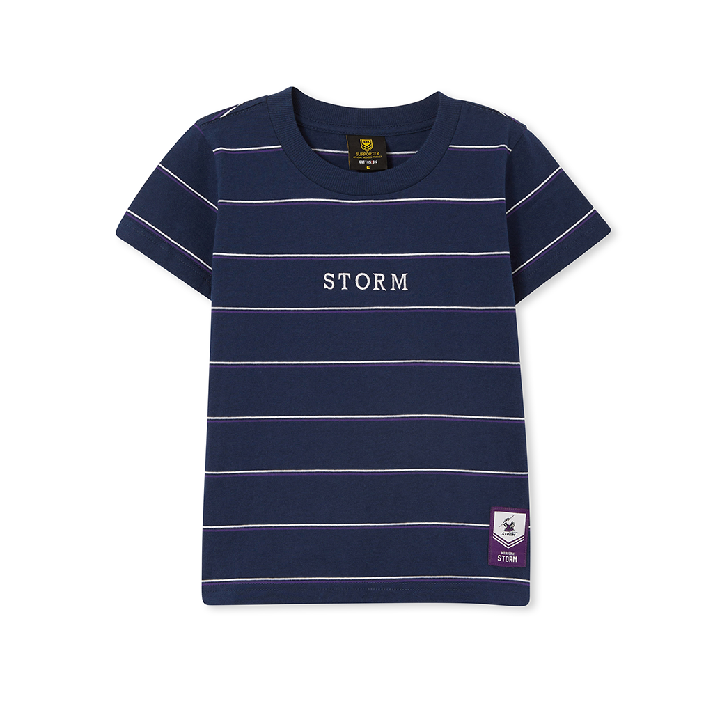 Melbourne Storm Club Stripe Tee Youth