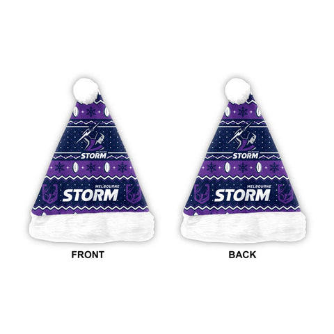 Melbourne Storm Santa Hat