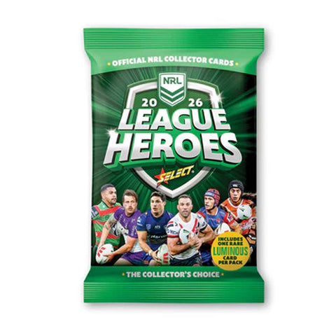 NRL 2026 League Heroes Trading Cards Pack – Jerseys Megastore