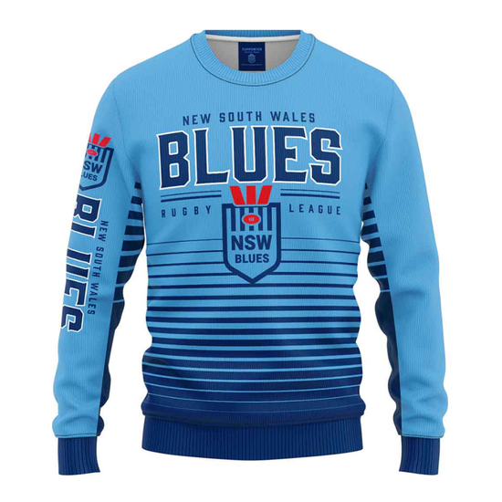 Load image into Gallery viewer, NSW Blues &amp;#39;Game Time&amp;#39; Pullover Youth

