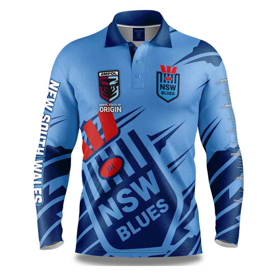 NSW Blues 'Ignition' Fishing Shirt Adult