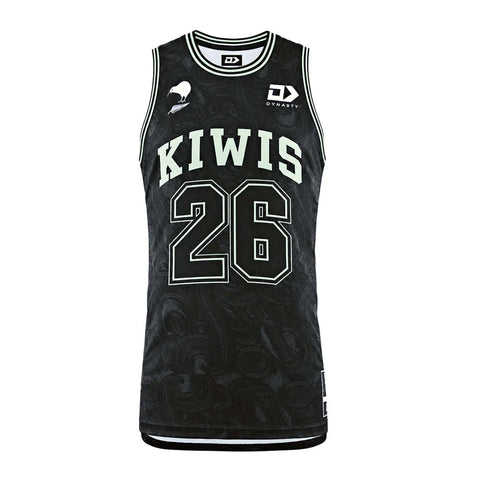 NZ Kiwis 2026 Basketball Singlet Green Adult