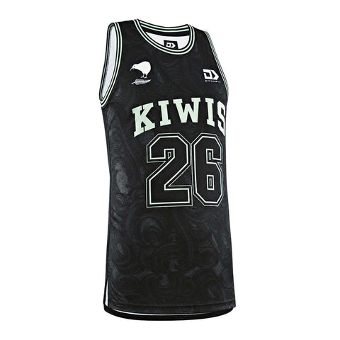 NZ Kiwis 2026 Basketball Singlet Green Adult