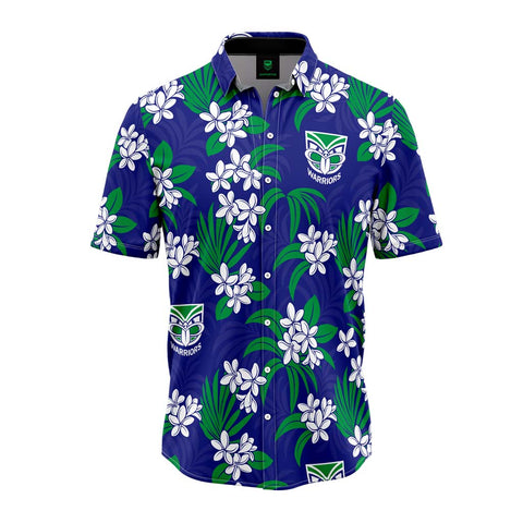 New Zealand Warriors 'Reef' Hawaiian Shirt Adult