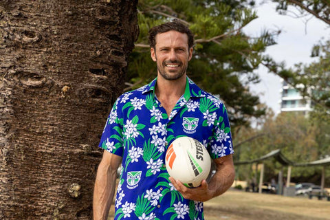 New Zealand Warriors 'Reef' Hawaiian Shirt Adult