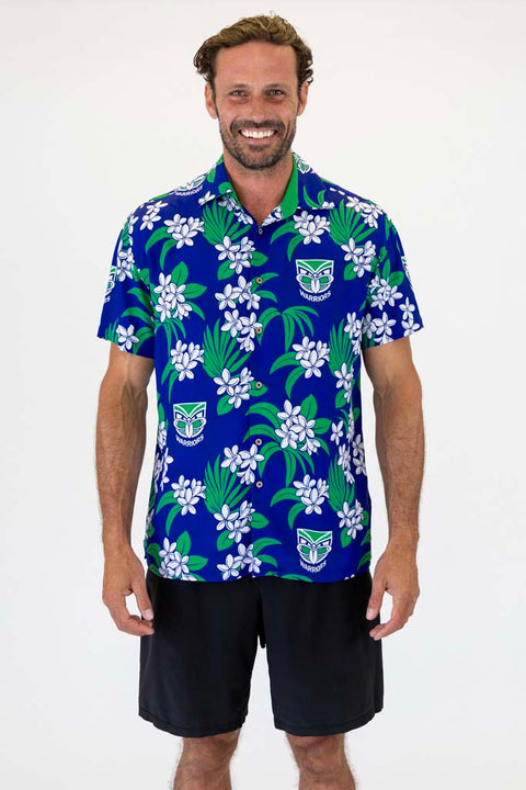 New Zealand Warriors 'Reef' Hawaiian Shirt Adult