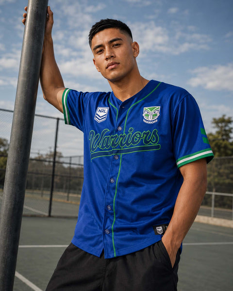 New Zealand Warriors 'Homer' Baseball Shirt Adult