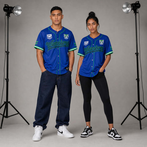 New Zealand Warriors 'Homer' Baseball Shirt Adult