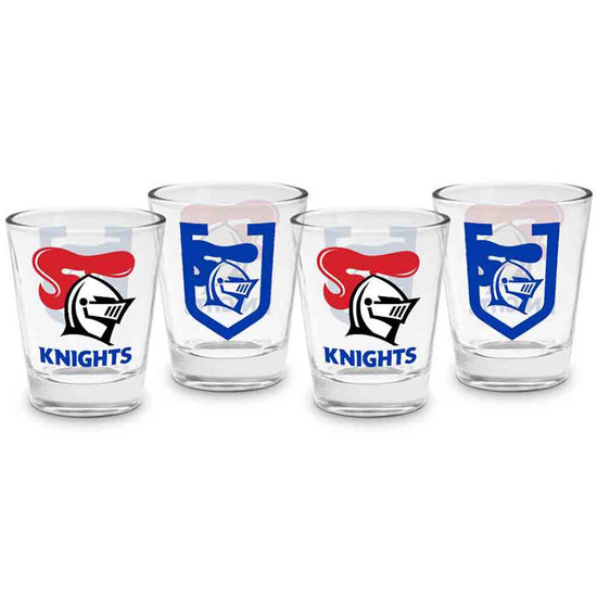 Newcastle Knights 4-Pack Shot Glasses