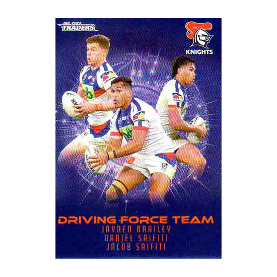 Newcastle Knights Driving Force Team Parallel Case Card