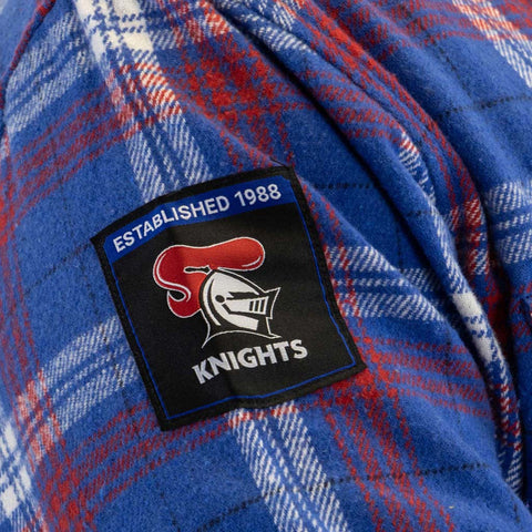 Newcastle Knights Hooded Flannel Shirt Adult