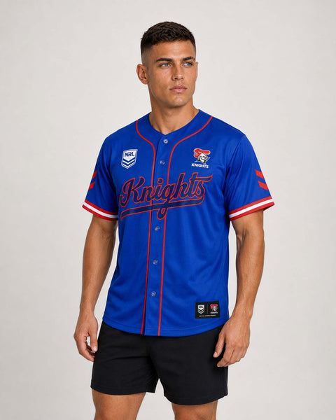 Newcastle Knights 'Homer' Baseball Shirt Adult