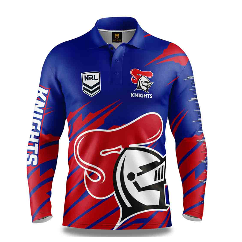 Newcastle Knights 'Ignition' Fishing Shirt Adult