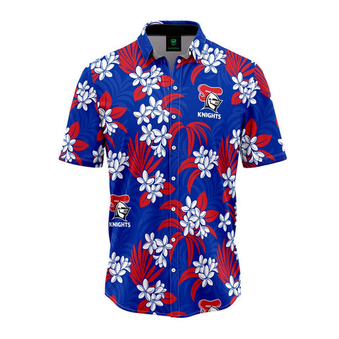 Newcastle Knights 'Reef' Hawaiian Shirt Adult