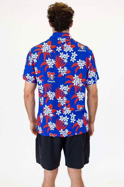 Newcastle Knights 'Reef' Hawaiian Shirt Adult