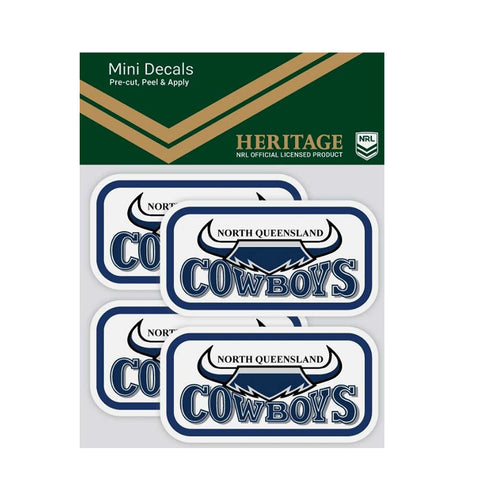 North Queensland Cowboys Heritage Mini Decals
