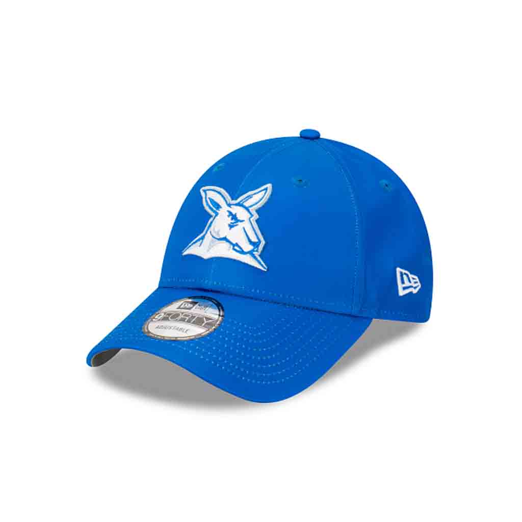 North Melbourne Kangaroos 2024 9Forty Official Team Colours Cloth Strap Cap
