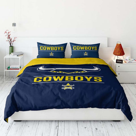 North Queensland Cowboys Quilt Cover Set Queen – Jerseys Megastore