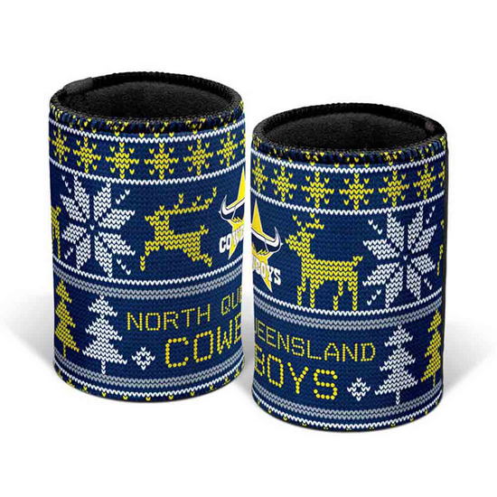 Load image into Gallery viewer, North Queensland Cowboys Xmas Can Cooler
