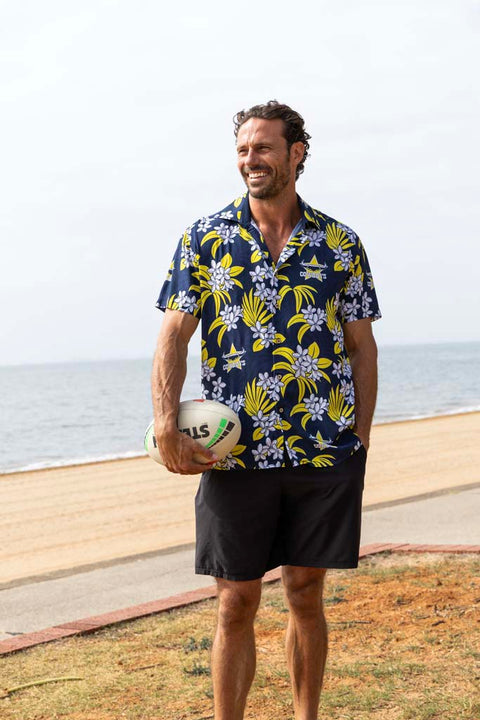 North Queensland Cowboys 'Reef' Hawaiian Shirt Adult