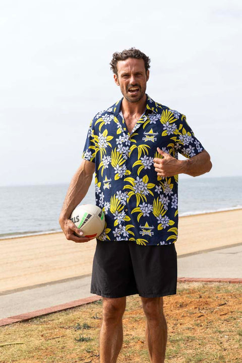 North Queensland Cowboys 'Reef' Hawaiian Shirt Adult