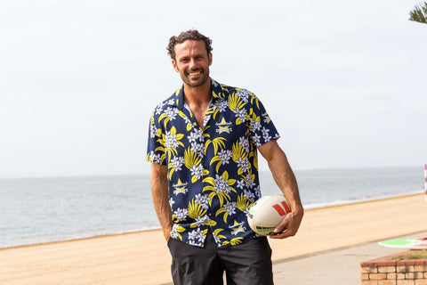 North Queensland Cowboys 'Reef' Hawaiian Shirt Adult